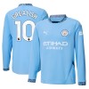 Camiseta de fútbol Manga Larga Manchester City Grealish 10 Primera Equipación 2024-25 - Hombre